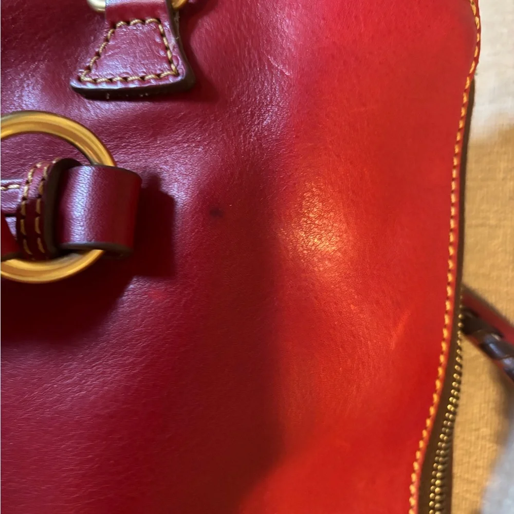 Dooney & Bourke Cherry Red Satchel - Picture 9 of 9